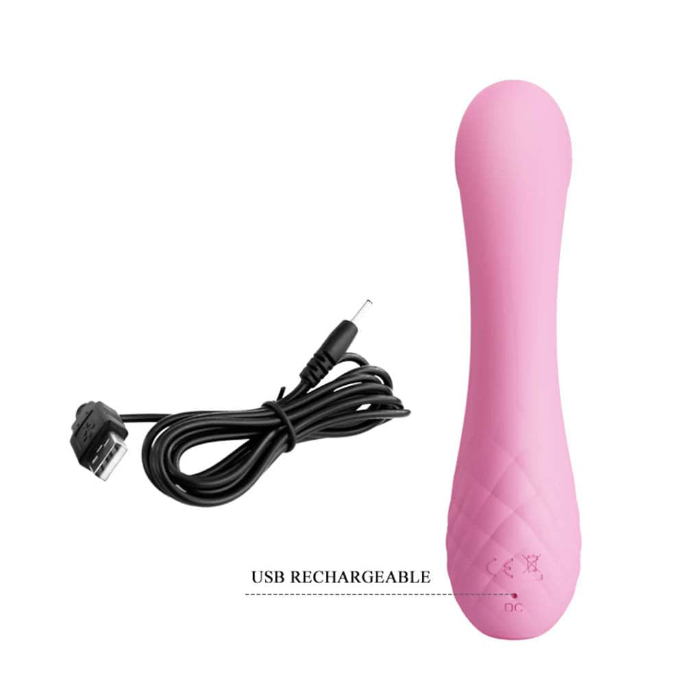 Pretty Love Ron - Vibrator iepuraș, 17.5 cm - detaliu 3