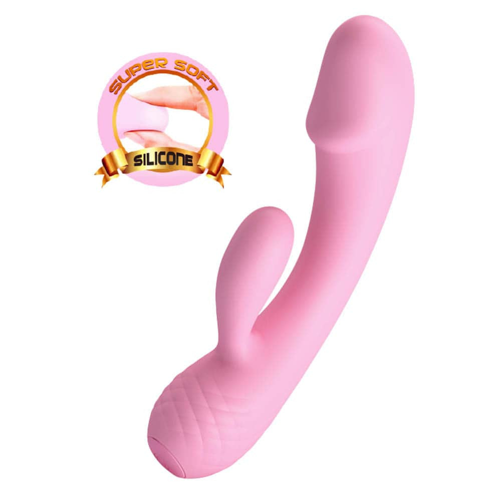 Pretty Love Ron - Vibrator iepuraș, 17.5 cm - detaliu 4