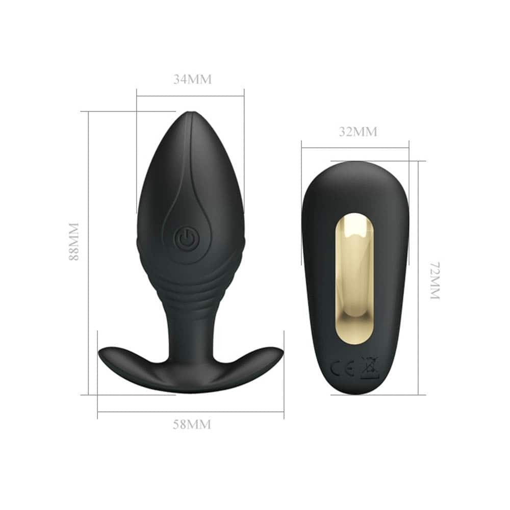 Pretty Love Royal Pleasure Regina - Dop Anal cu 12 Functii Vibratie, Reincarcabil