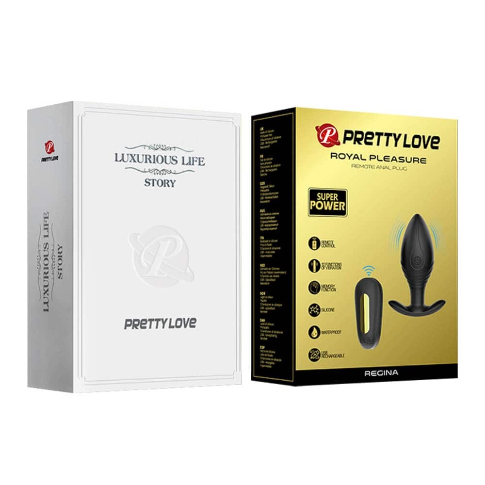 Pretty Love Royal Pleasure Regina - Dop Anal cu 12 Functii Vibratie, Reincarcabil - detaliu 2