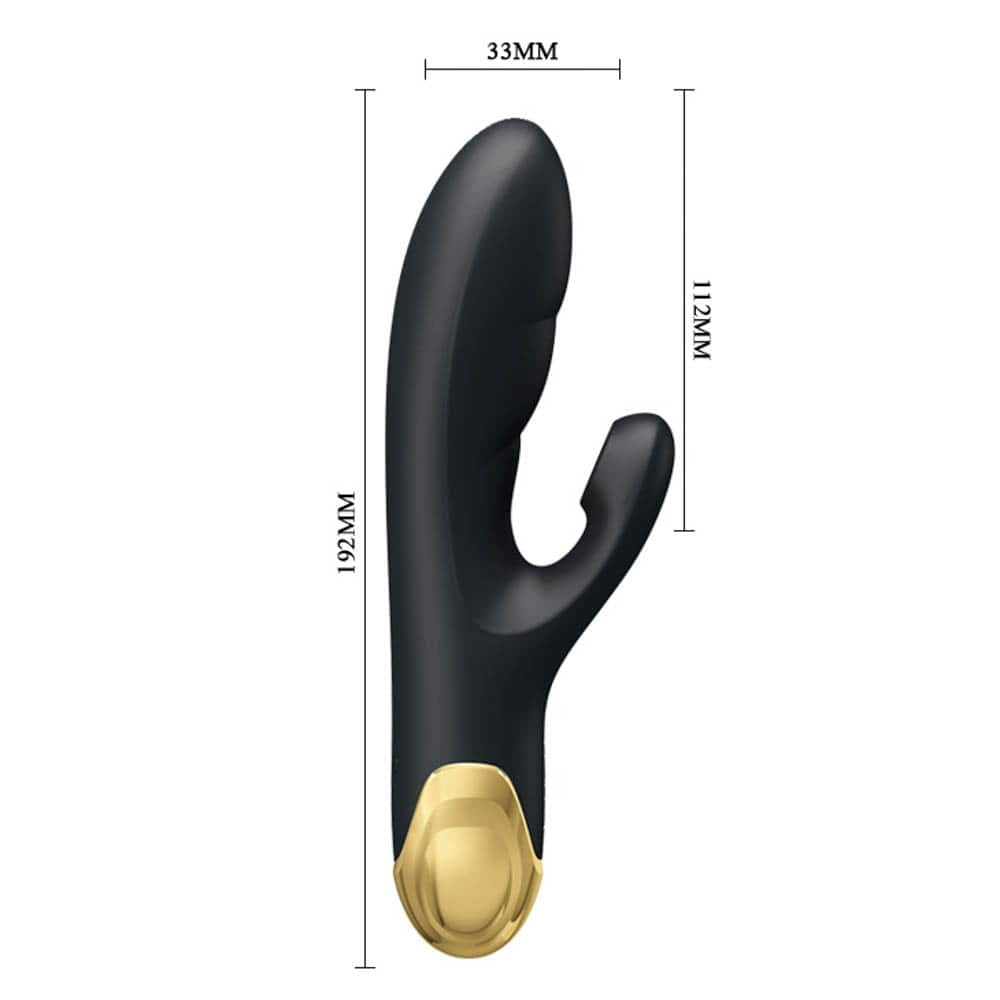 Pretty Love Royal Pleasure - Vibrator Iepuras cu Functie Supt, 19x3.3 cm - detaliu 2