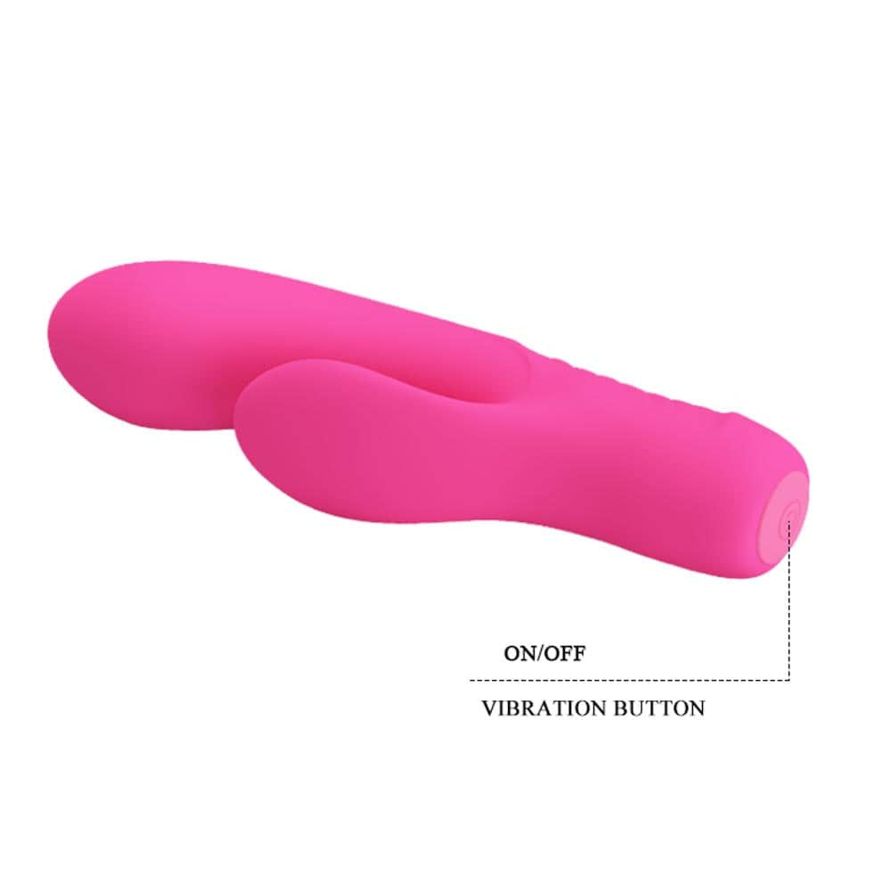 Pretty Love Tim - Vibrator iepuraș, roz, 15.5 cm - detaliu 9