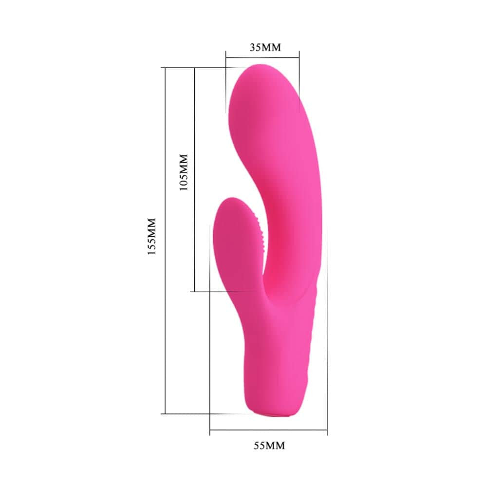 Pretty Love Tim - Vibrator iepuraș, roz, 15.5 cm - detaliu 1