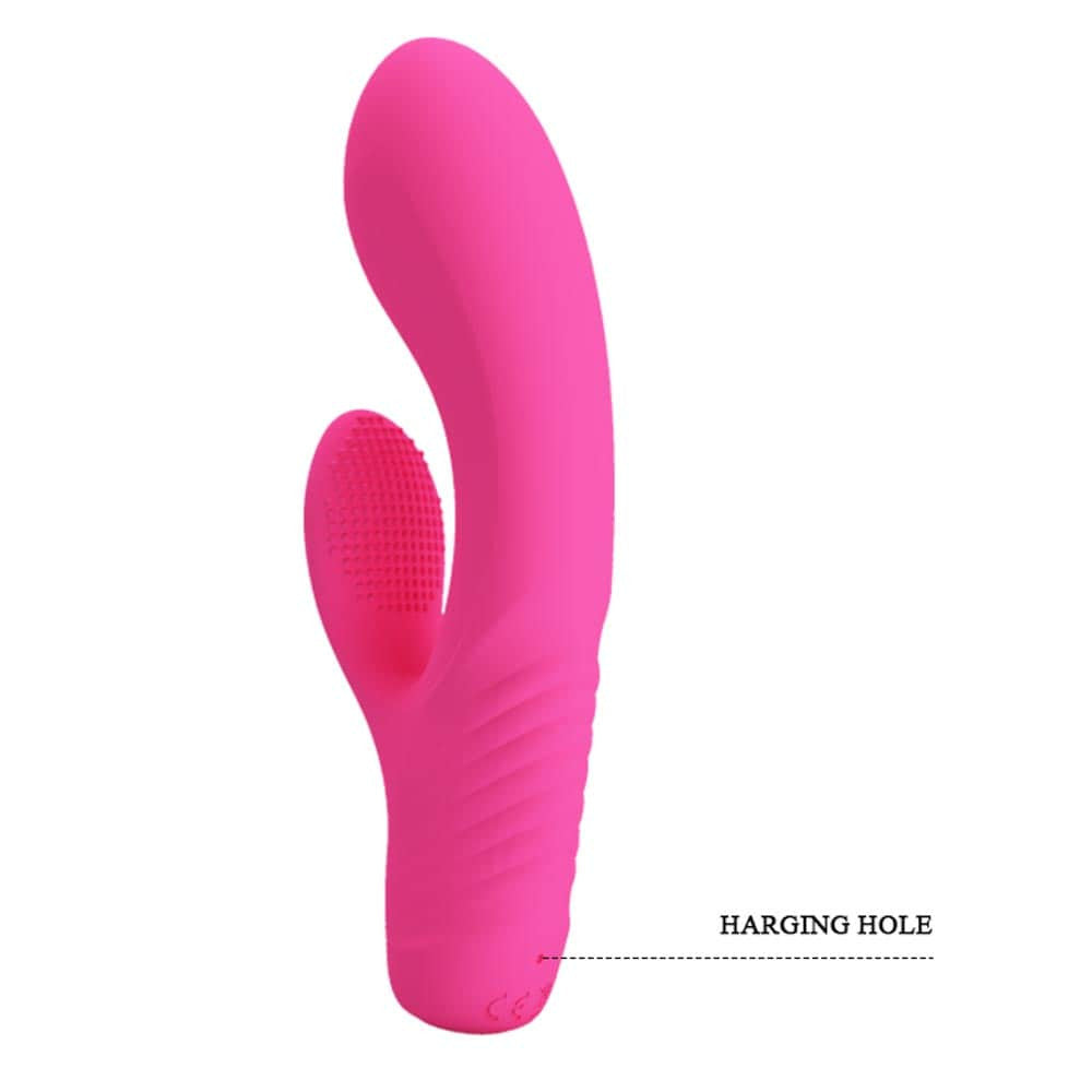 Pretty Love Tim - Vibrator iepuraș, roz, 15.5 cm - detaliu 4