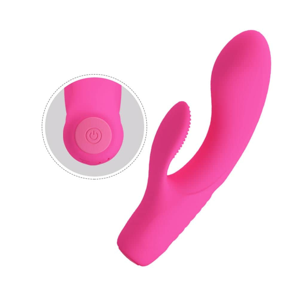 Pretty Love Tim - Vibrator iepuraș, roz, 15.5 cm - detaliu 7
