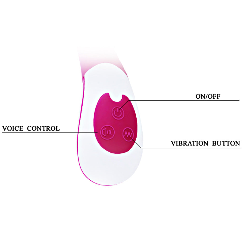 Pretty Love Vincent - Vibrator Reincarcabil cu Stimulator Clitoris, 21.5x3.4 cm - detaliu 1