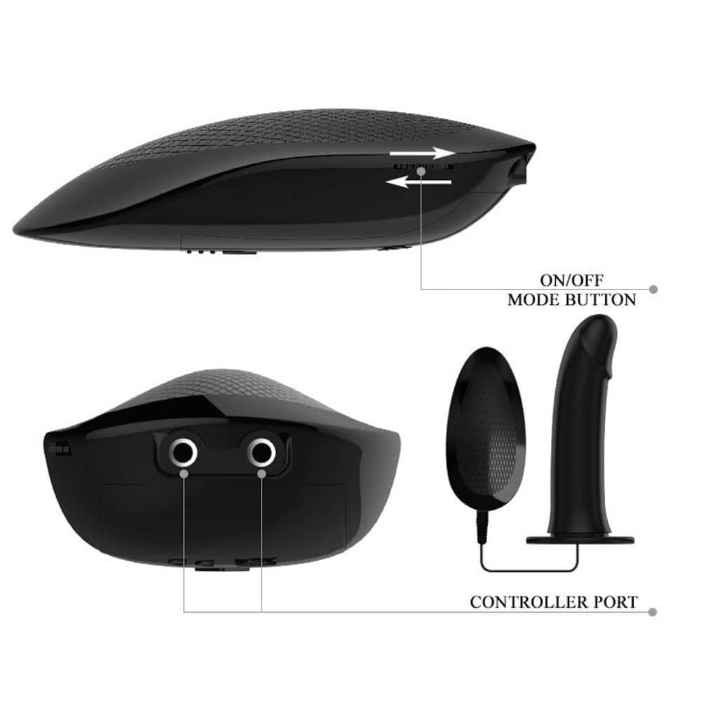 Pretty Love Vito - Strap On cu Vibratii, 17x4,1 cm - detaliu 2
