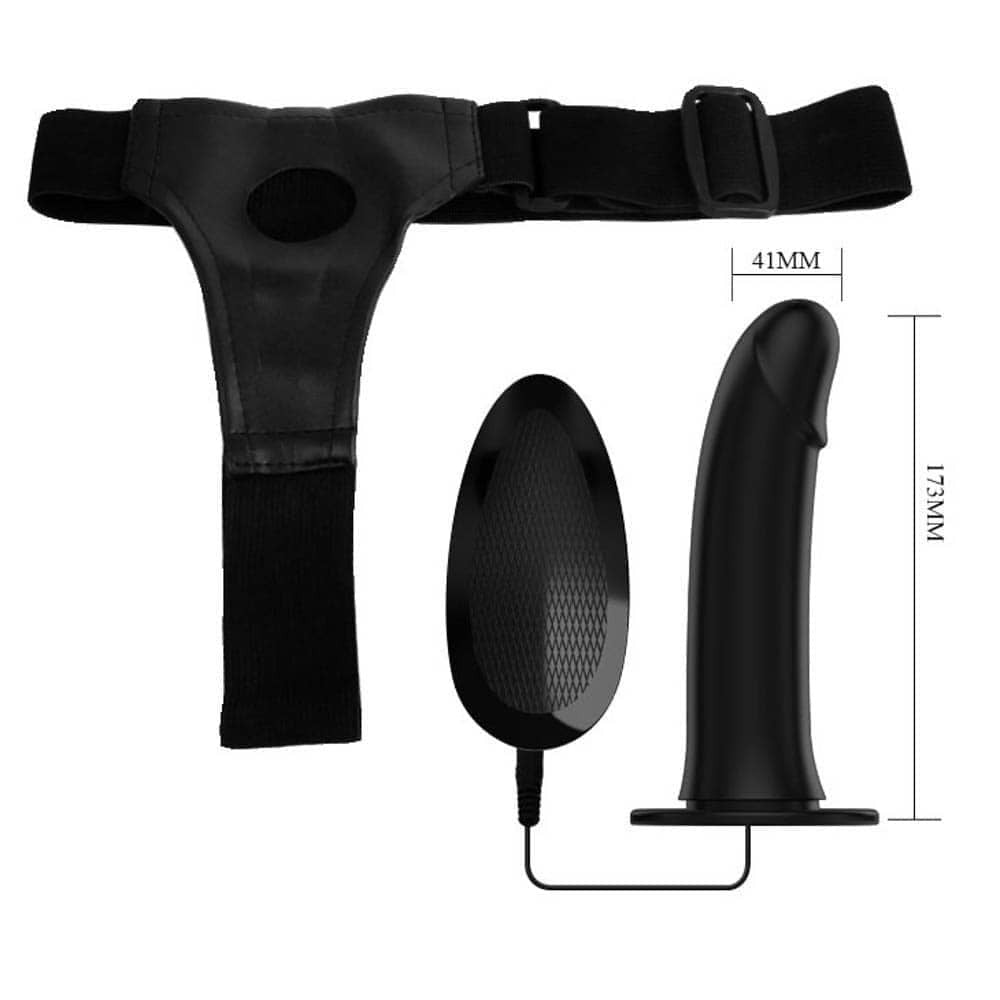 Pretty Love Vito - Strap On cu Vibratii, 17x4,1 cm - detaliu 5