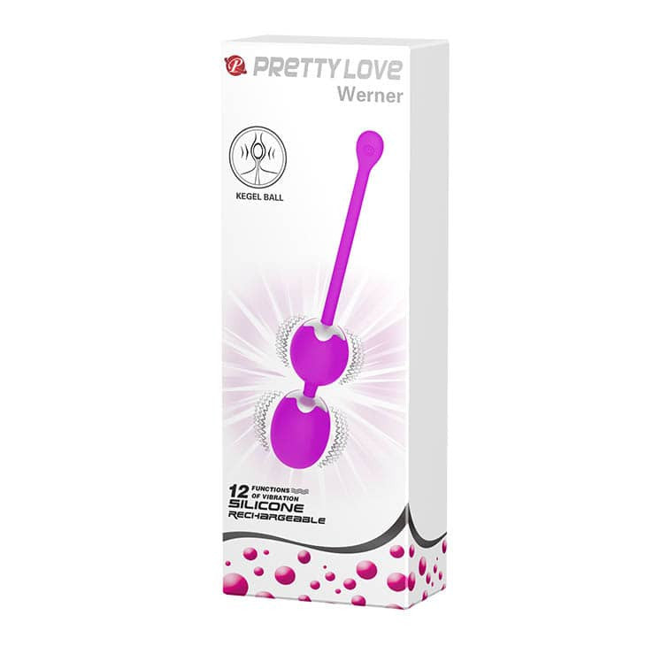 Pretty Love Werner - Bile Kegel cu Vibrații, 20 cm - detaliu 6
