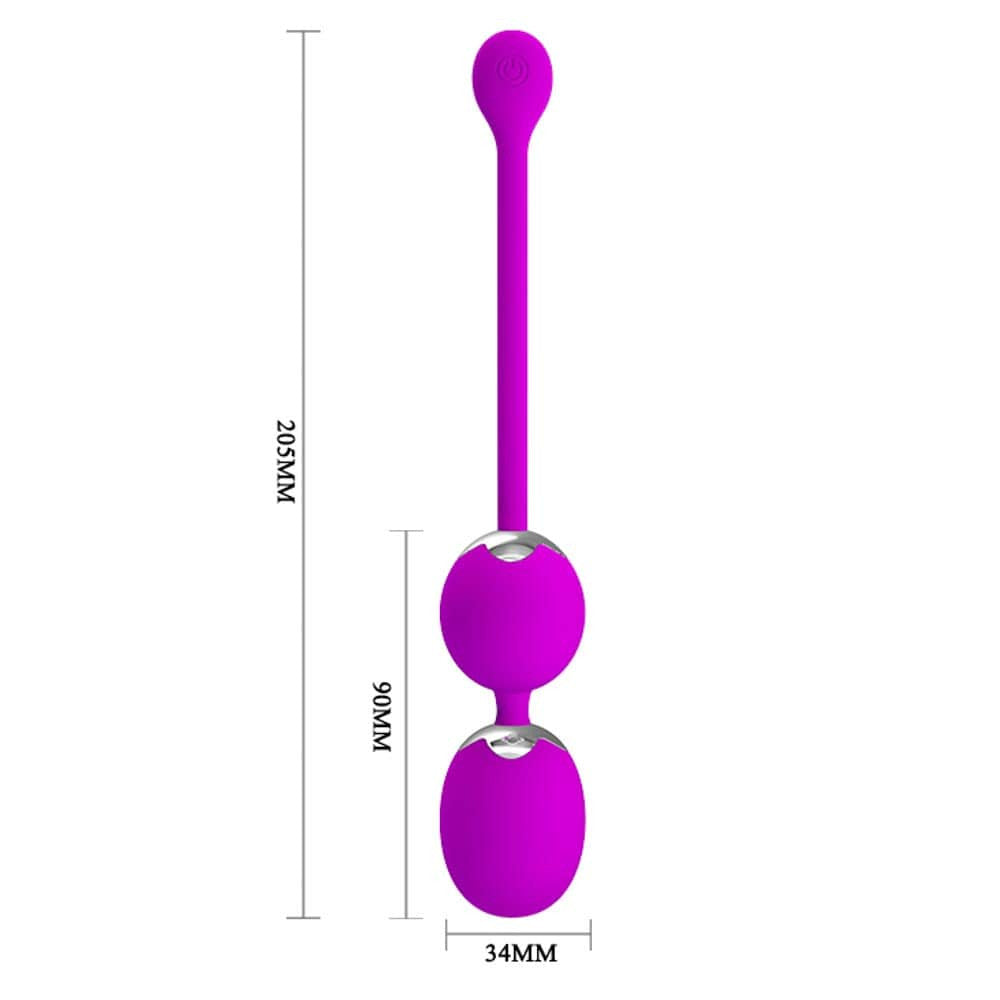 Pretty Love Willie - Bile Vaginale cu Telecomanda Wireless, 20 cm - detaliu 6