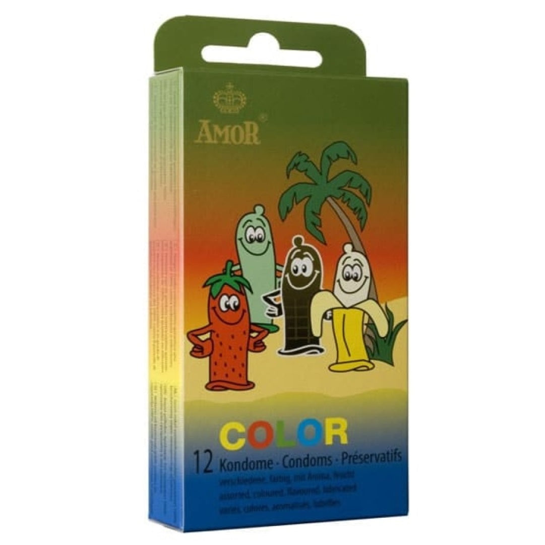 Prezervative Colorate Amor, 12 bucati