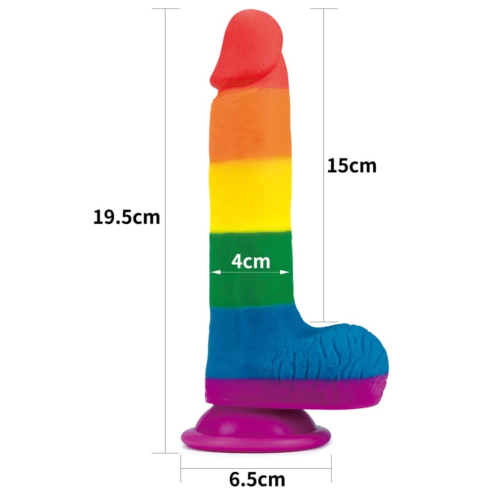 Prider - Dildo cu ventuză, 19.5 cm