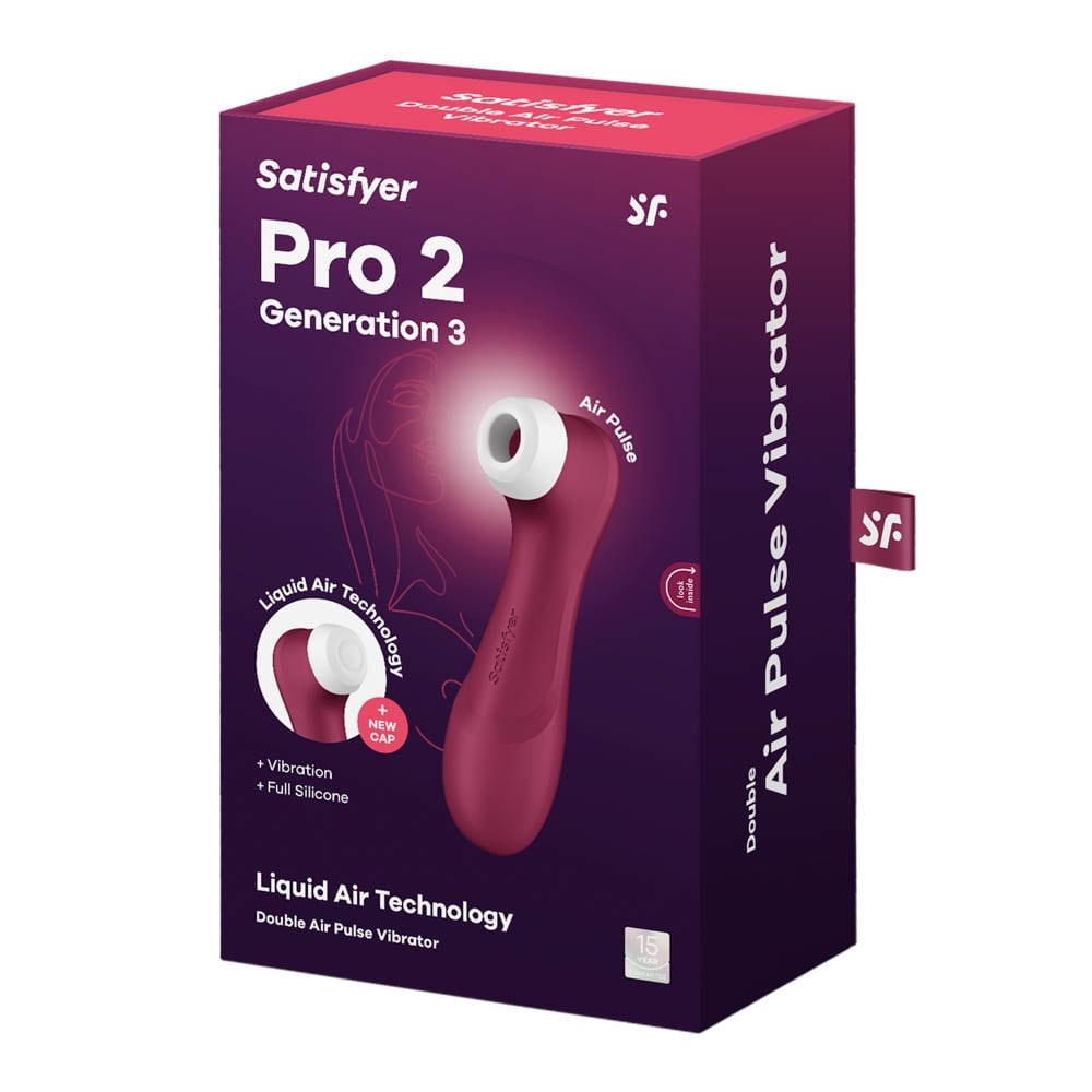 Pro 2 Generation 3 - Stimulator Clitoris, Rosu, Rezistent la Apa, 16x4.6 cm - detaliu 5
