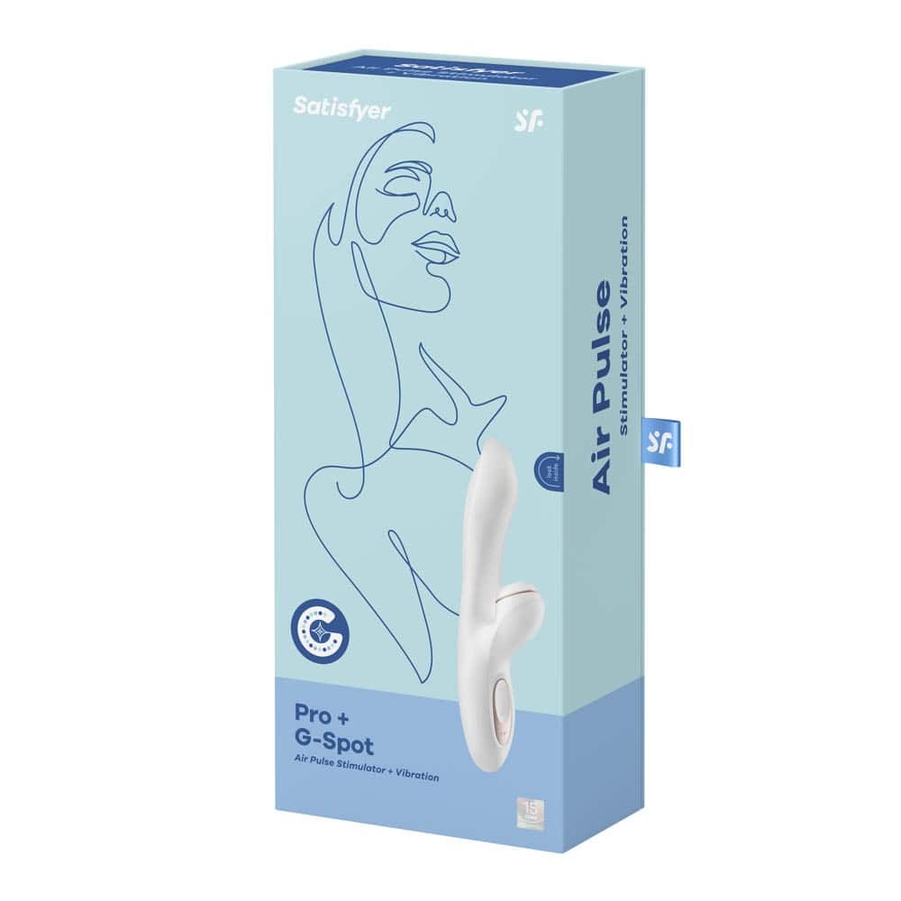 Pro + G-Spot - Vibrator Punct G cu Stimulare Clitoris prin Aspiratie, 22 cm - detaliu 3
