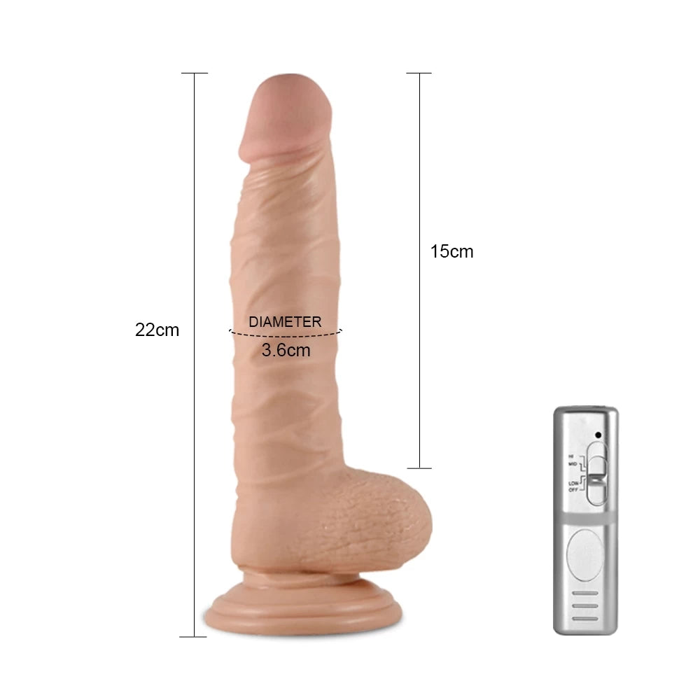 Real Extreme - Dildo realist, 22 cm - detaliu 2