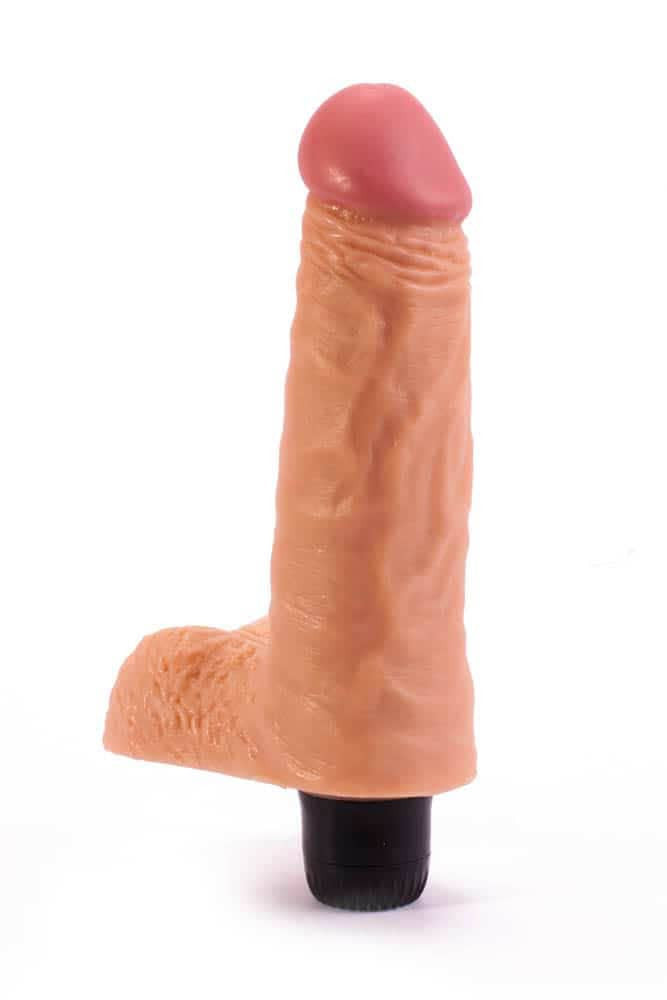 Real Feel 14 - Vibrator realist, flesh, 17 cm - detaliu 1