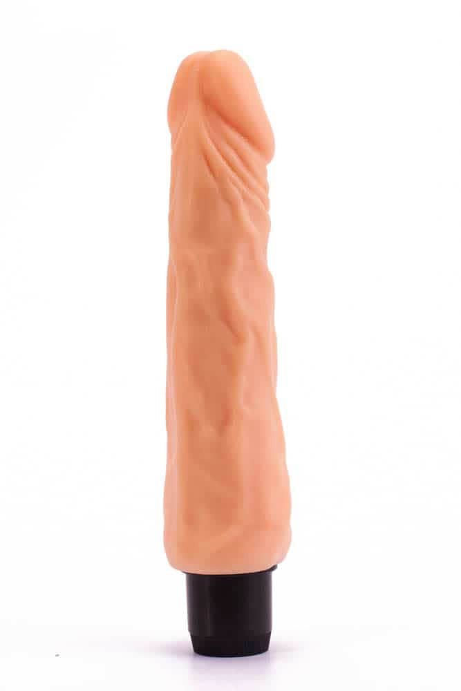 Real Feel Cyberskin - Vibrator realistic, 20 cm - detaliu 2