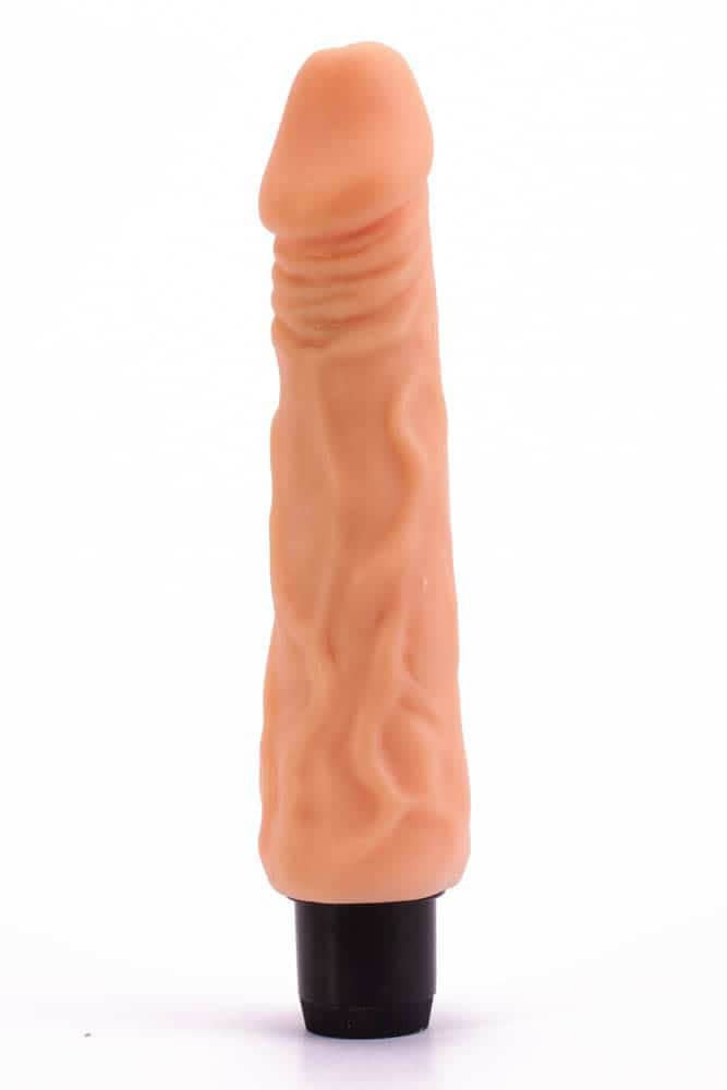 Real Feel Cyberskin - Vibrator realistic, 20 cm - detaliu 6