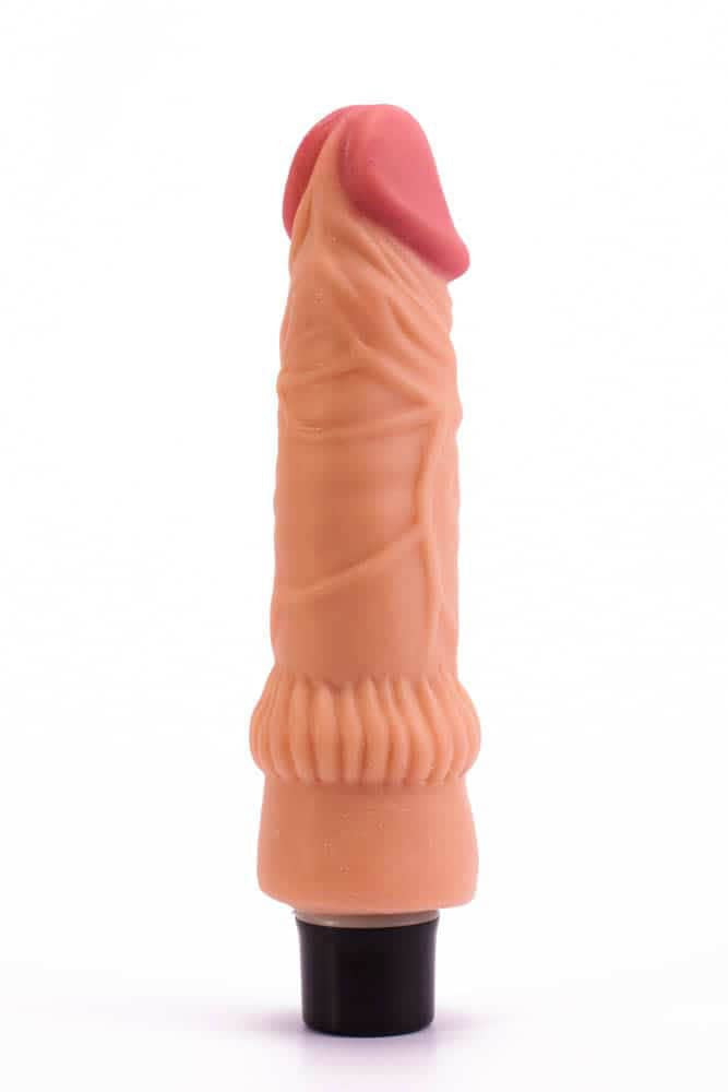 Real Softee - Dildo cu vibrații, 20 cm - detaliu 2