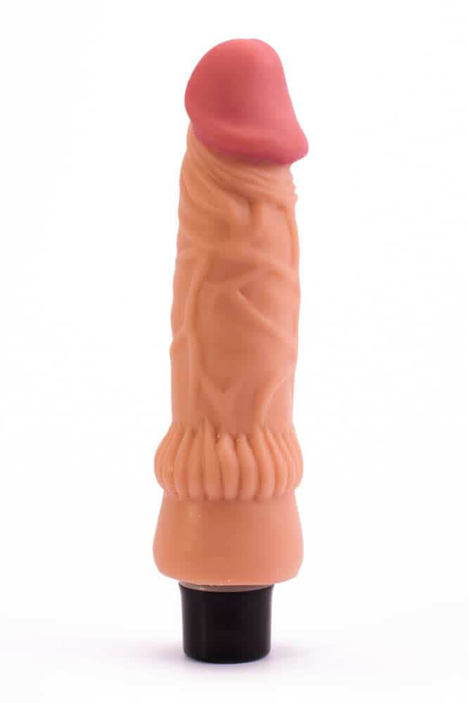 Real Softee - Dildo cu vibrații, 20 cm - detaliu 3