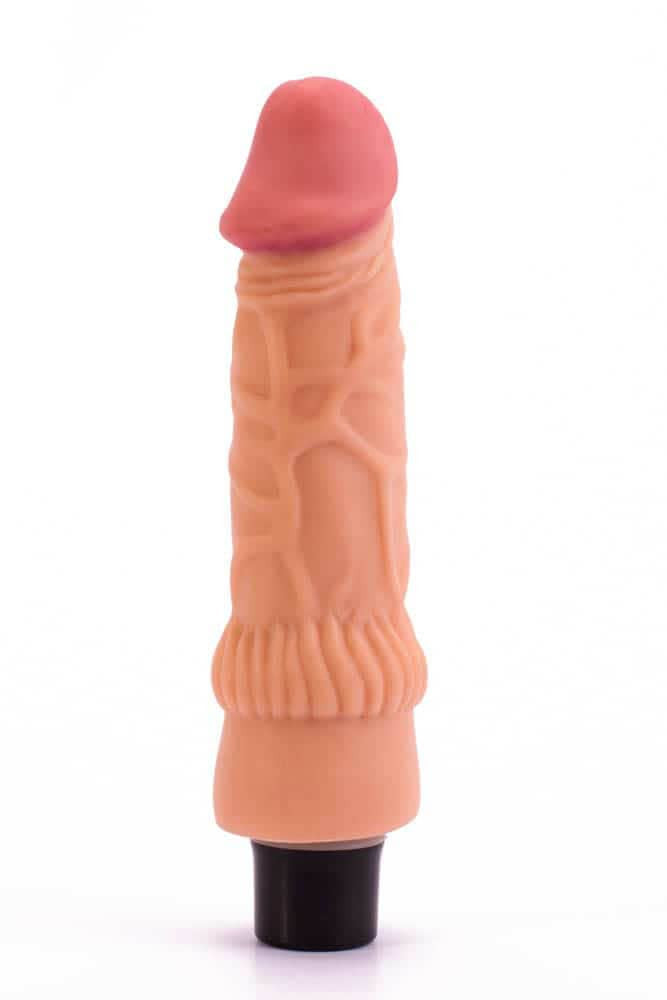 Real Softee - Dildo cu vibrații, 20 cm - detaliu 6