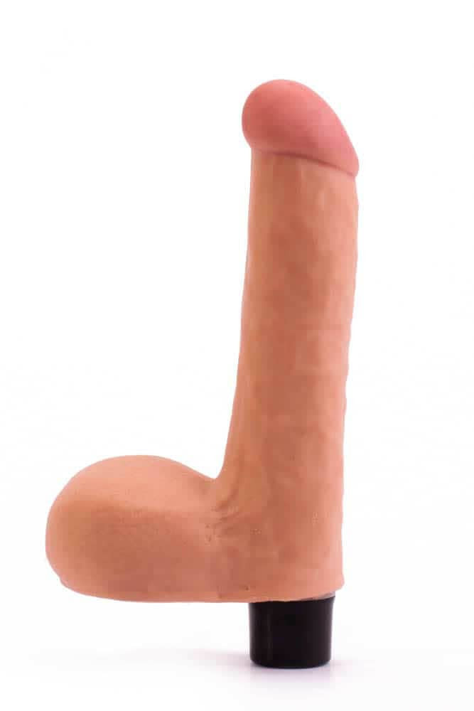 Real Softee - Dildo cu vibrații, 20.5 cm - detaliu 3