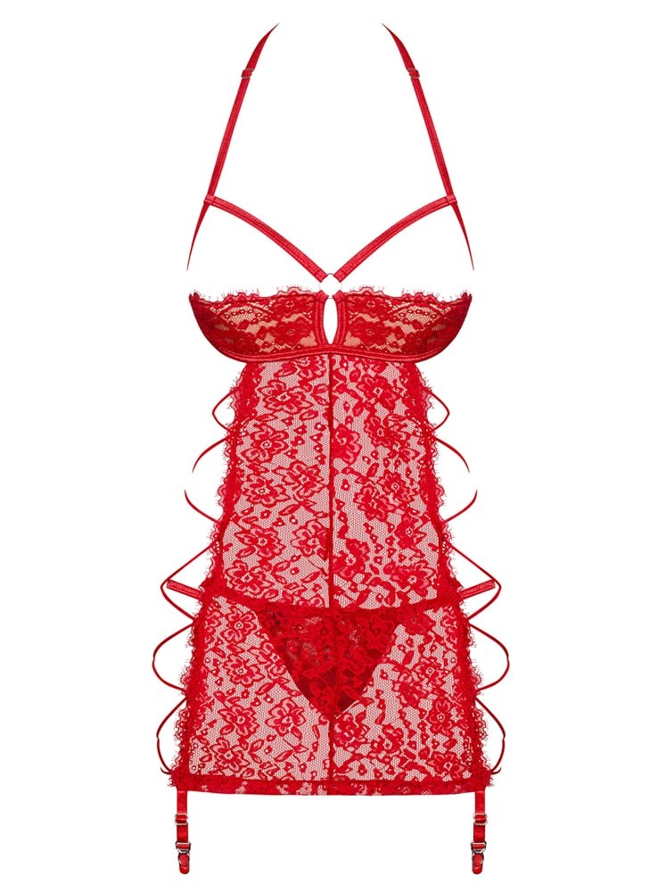 Rediosa - Babydoll sexy, roșu, L/XL - detaliu 1