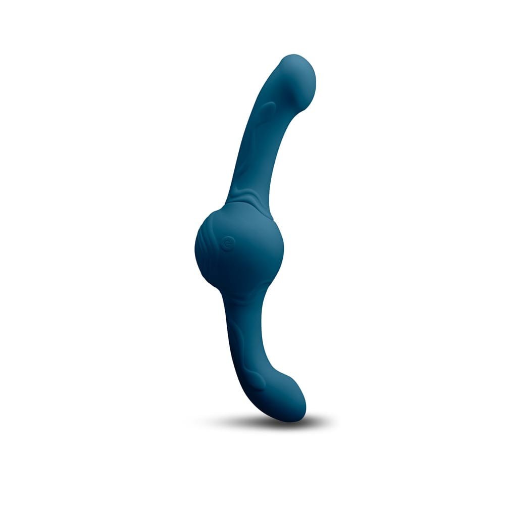 Revolution Tsunami Teal - Vibrator Dublu cu Telecomanda, 30.2x4 cm - detaliu 2