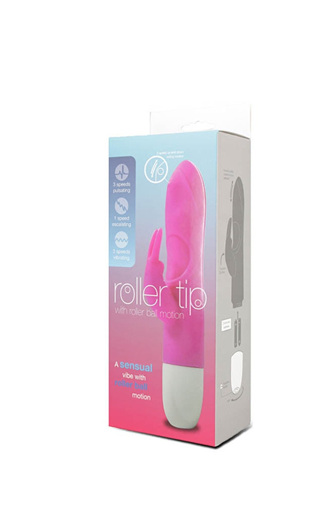 Roller Tip - Vibrator Rabbit cu Bila Stimulatoare, 14x3 cm - detaliu 1