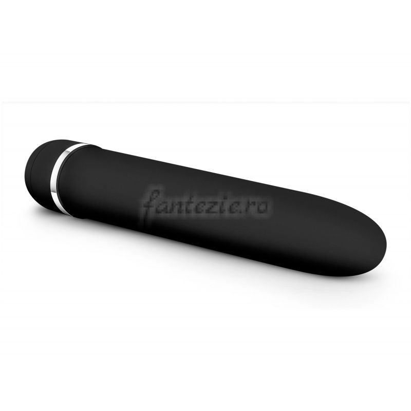 Rose - Vibrator clasic, negru, 17.5 cm - detaliu 1