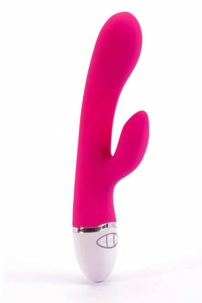 Rose - Vibrator iepuraș, roșu, 21.5 cm - detaliu 1