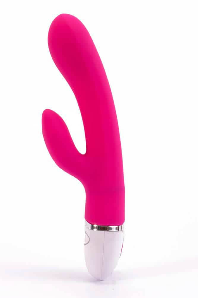 Rose - Vibrator iepuraș, roșu, 21.5 cm - detaliu 3