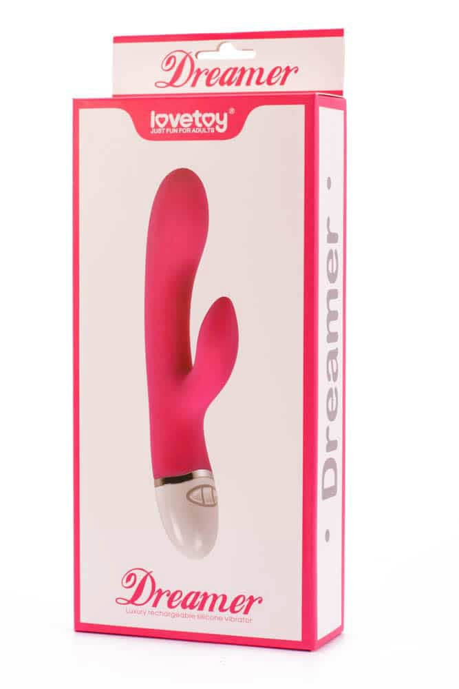 Rose - Vibrator iepuraș, roșu, 21.5 cm - detaliu 4