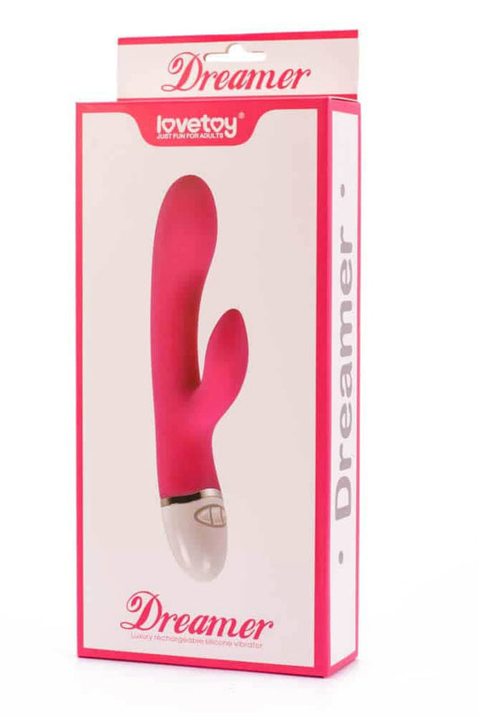 Rose - Vibrator iepuraș, roșu, 21.5 cm - detaliu 4