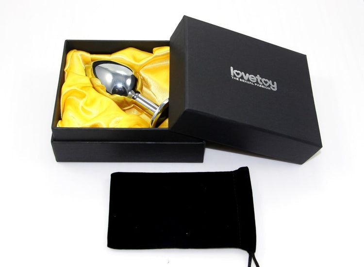 Rosebud Classic - Dop anal metalic, mov, 6.8 cm - detaliu 1
