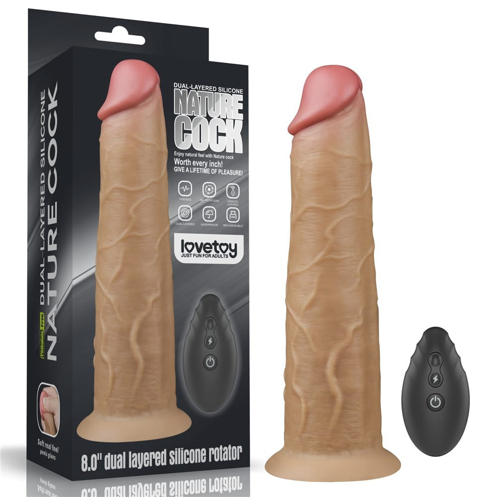 Rotator - Vibrator Realistic, 20.3 cm - detaliu 8
