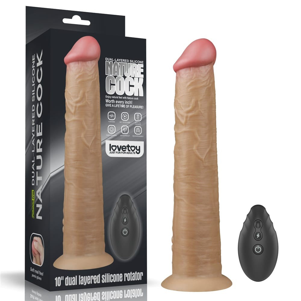 Rotator - Vibrator Realistic, 25.4 cm - detaliu 9