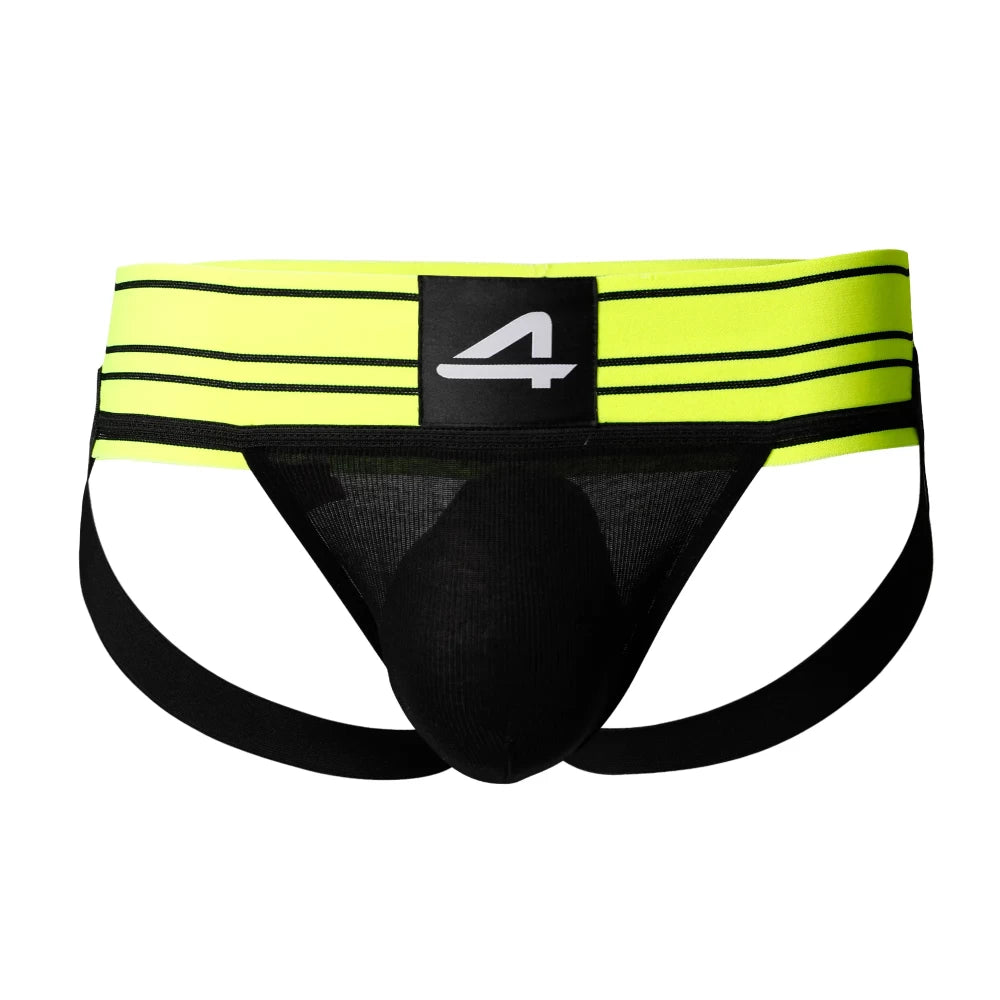 Rugby Jockstrap - Lenjerie sexy bărbați, verde, L - detaliu 3
