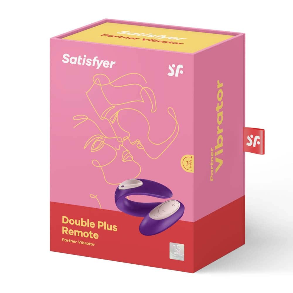 Satisfyer Double Plus Remote - Vibrator pentru Cuplu, 9x2.8 cm - detaliu 3