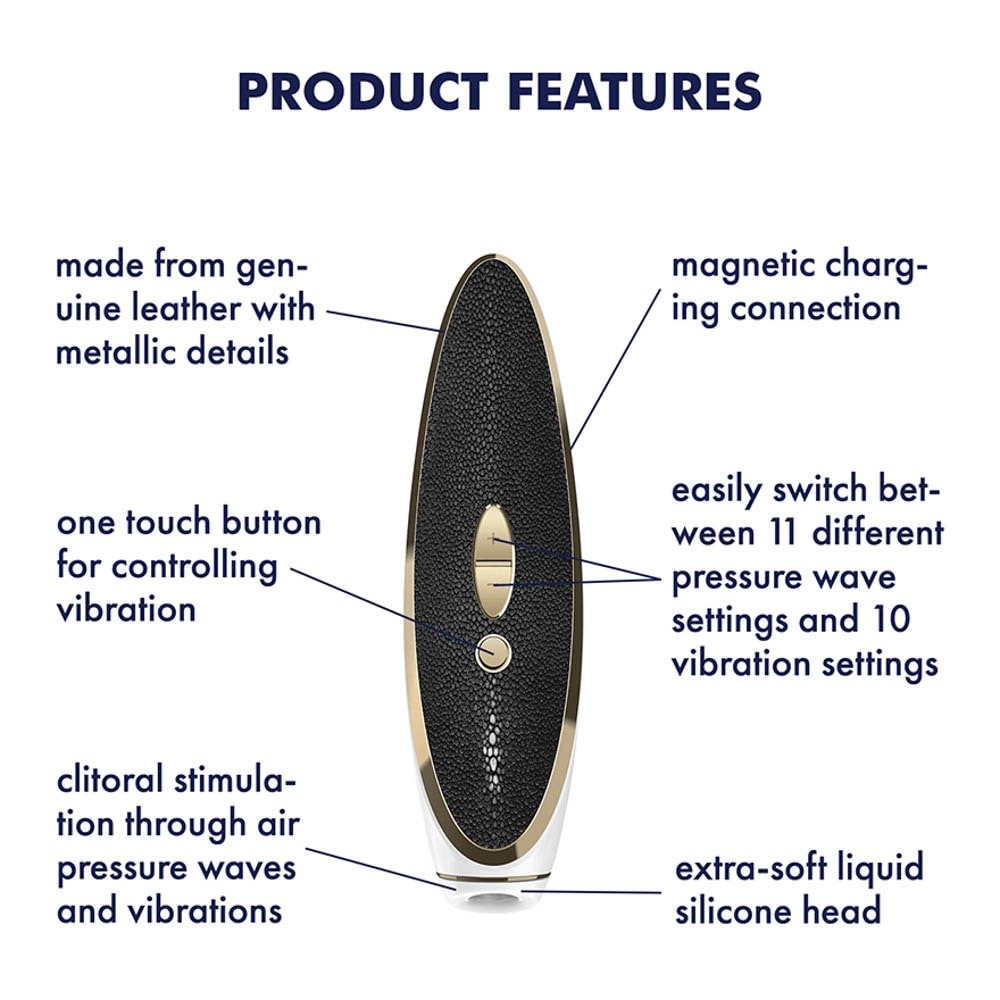 Satisfyer Luxury Haute Couture - Stimulator pentru Clitoris de Lux, 19,2 cm - detaliu 3