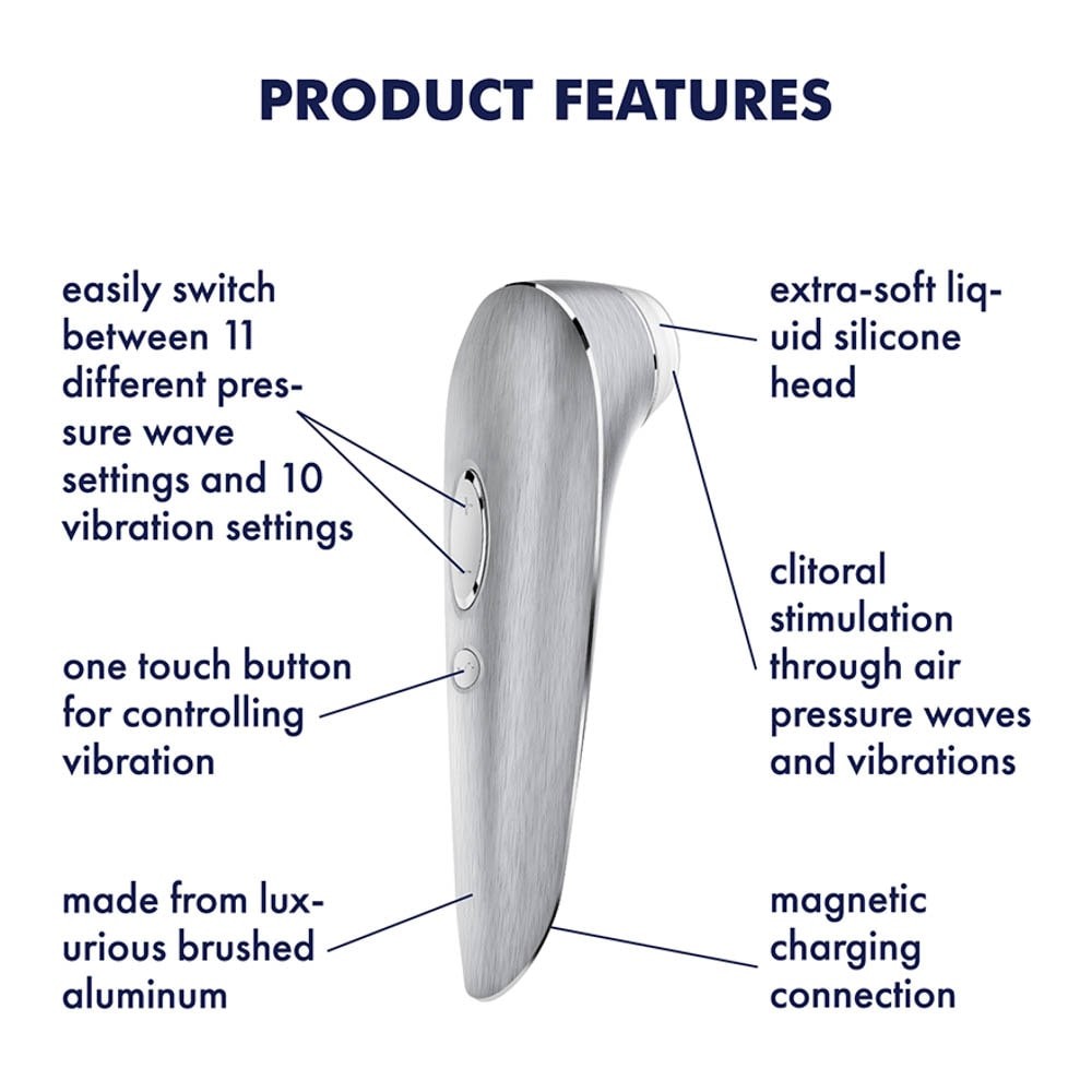 Satisfyer Luxury High Fashion - Stimulator de Clitoris de Lux, 17 cm - detaliu 5