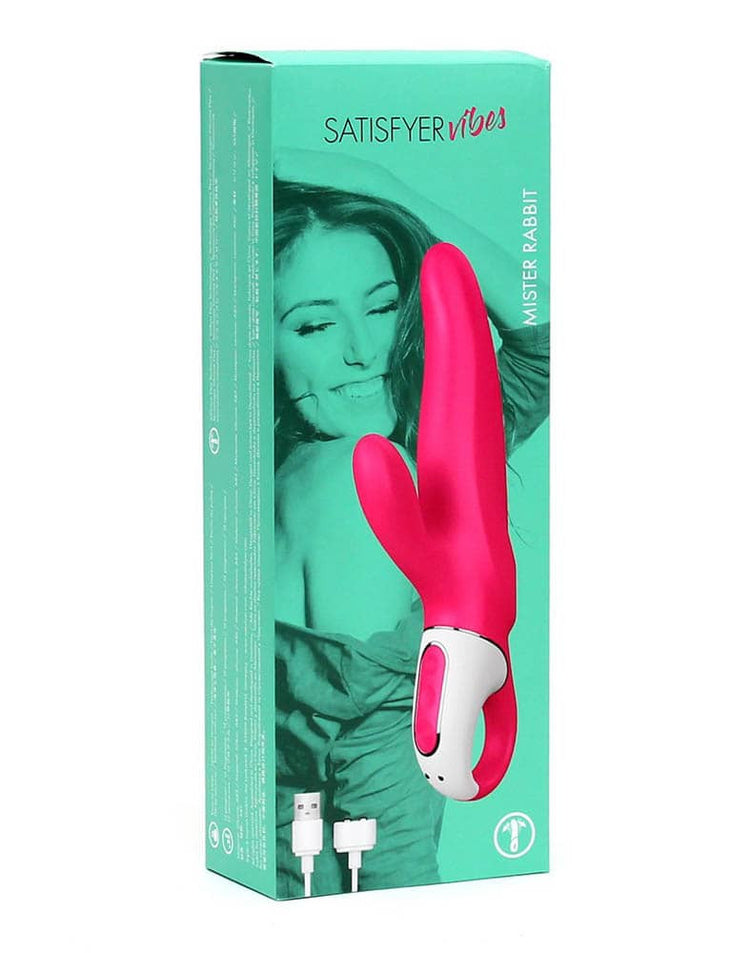 Satisfyer Vibes Mr. Rabbit - Vibrator Iepuras din Silicon, 22x4.2 cm