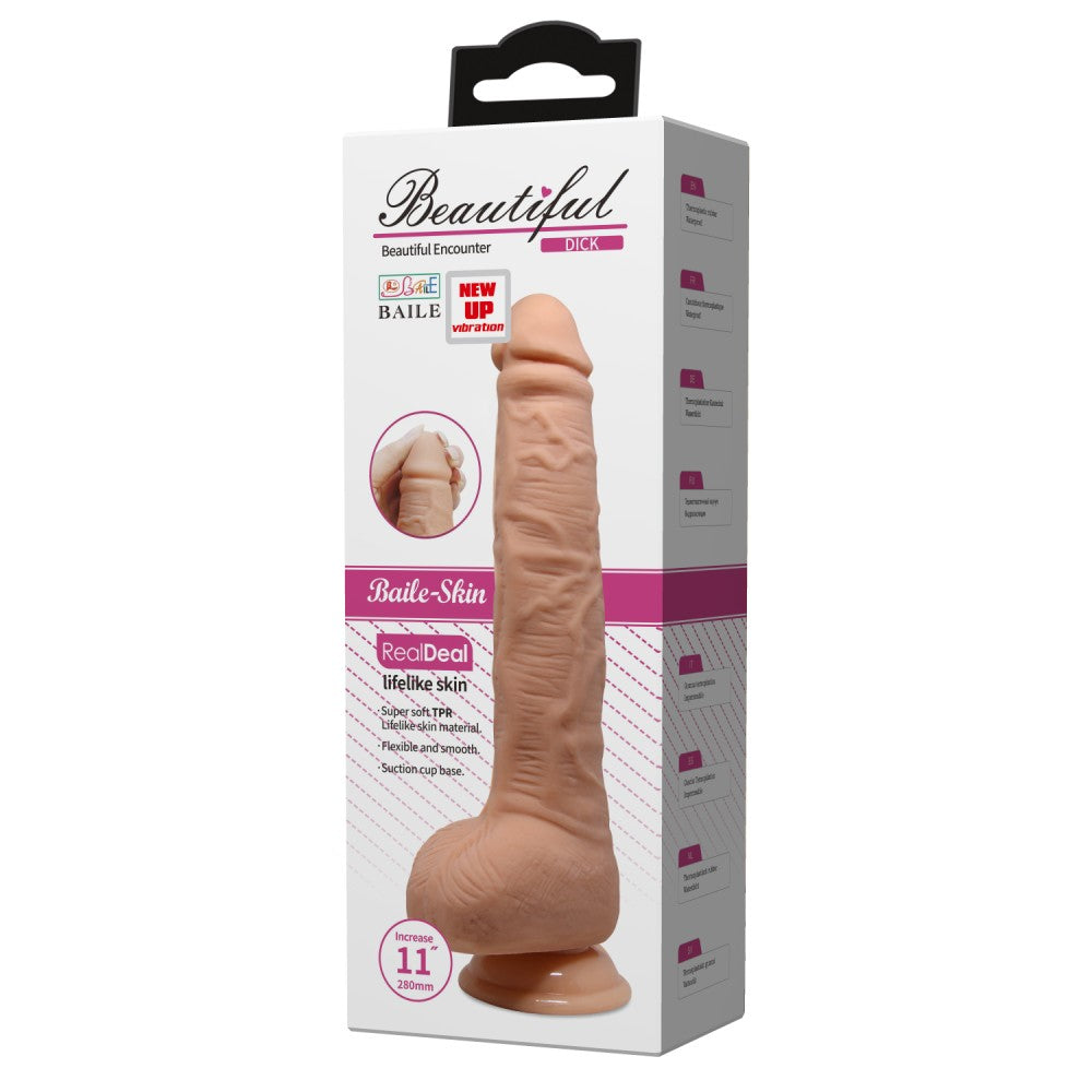 Scula Frumoasa 11 " - Vibrator Realistic Flexibil,
