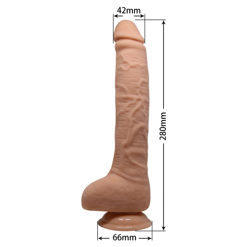 Scula Frumoasa 11 " - Vibrator Realistic Flexibil,  - detaliu 7
