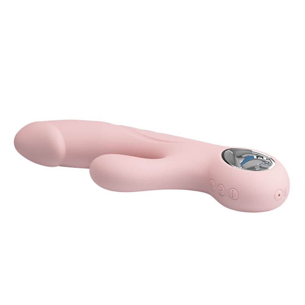 Selene - Vibrator iepuraș, roz, 19 cm - detaliu 6