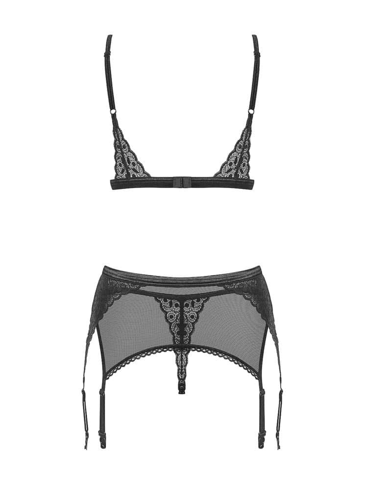 Shibu - Set lenjerie sexy, negru, L/XL - detaliu 1