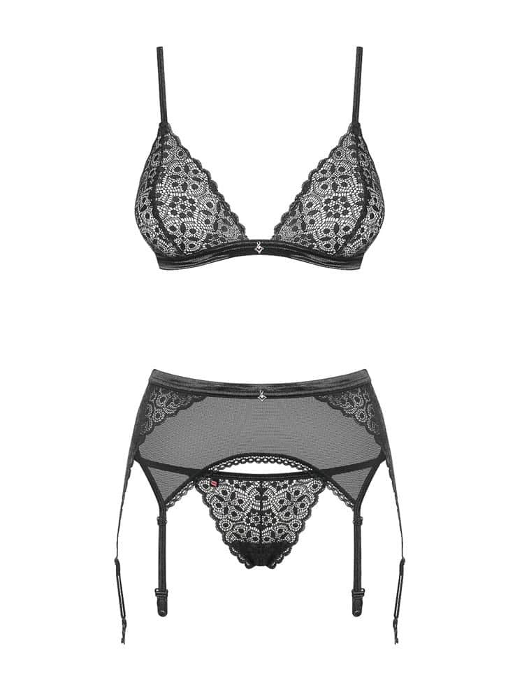Shibu - Set lenjerie sexy, negru, L/XL - detaliu 3