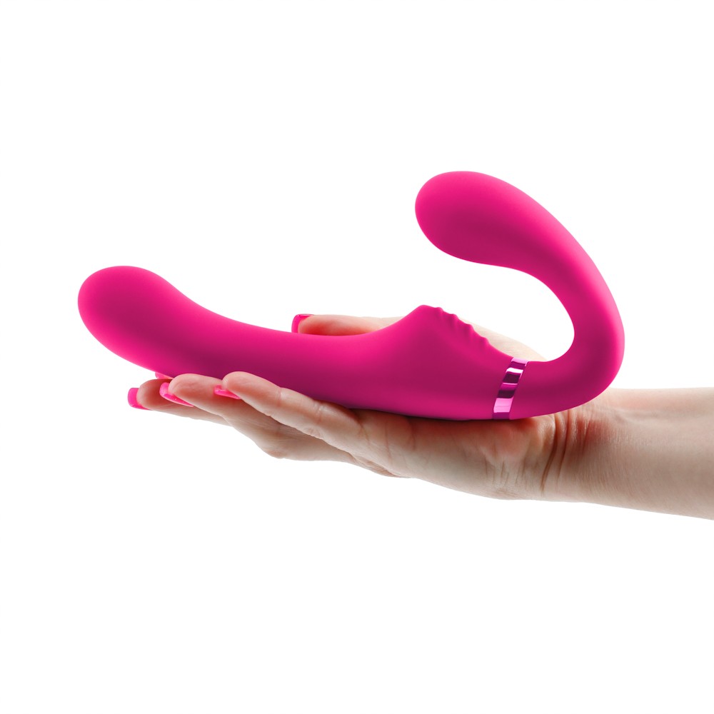 Shi/Shi - Midnight Rider - Vibrator Strapless Strap On cu Telecomanda, 21,3 cm - detaliu 2