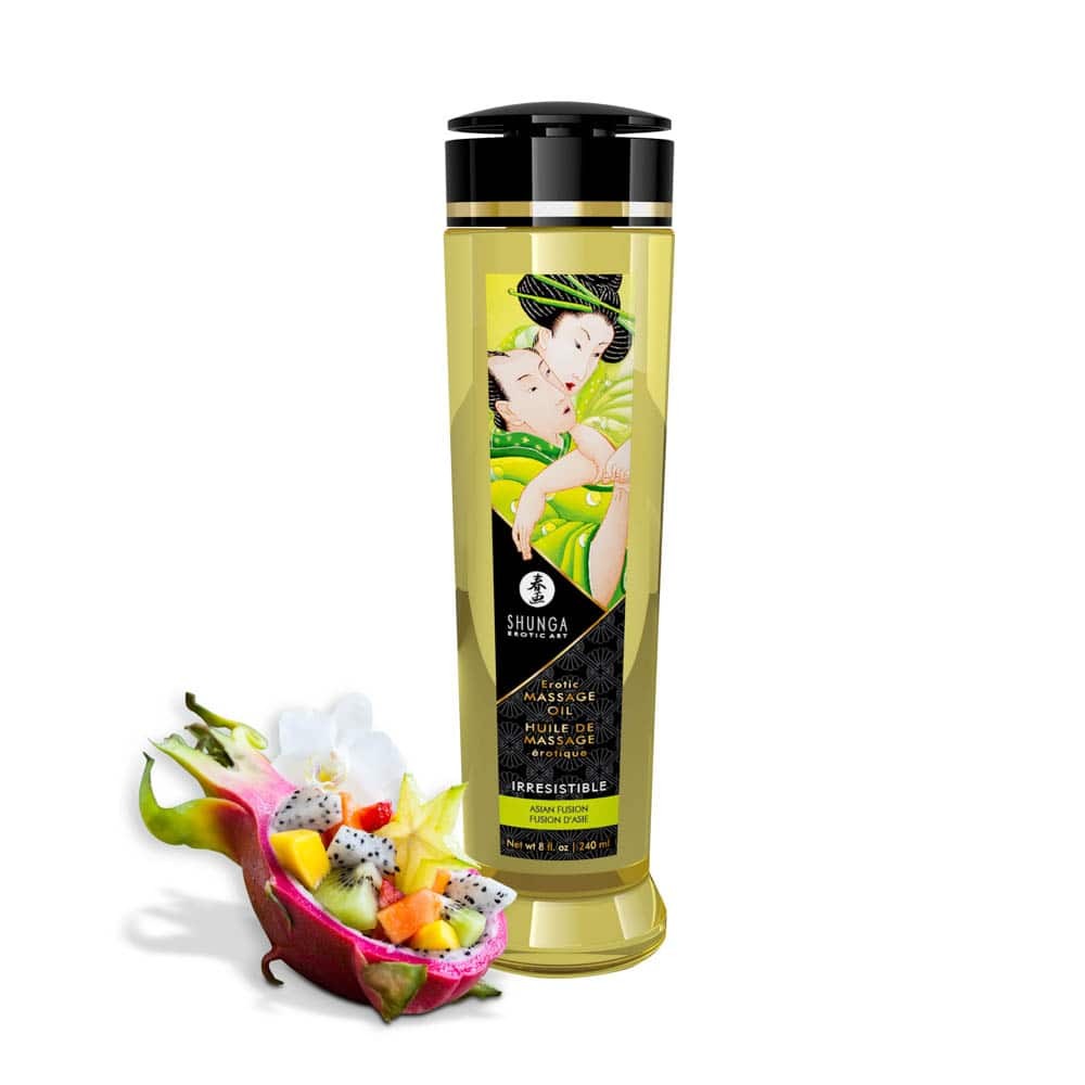 Shunga Erotic Asian Fusion - Ulei de masaj cu aroma Afrodiziaca Asiatica, 240 ml