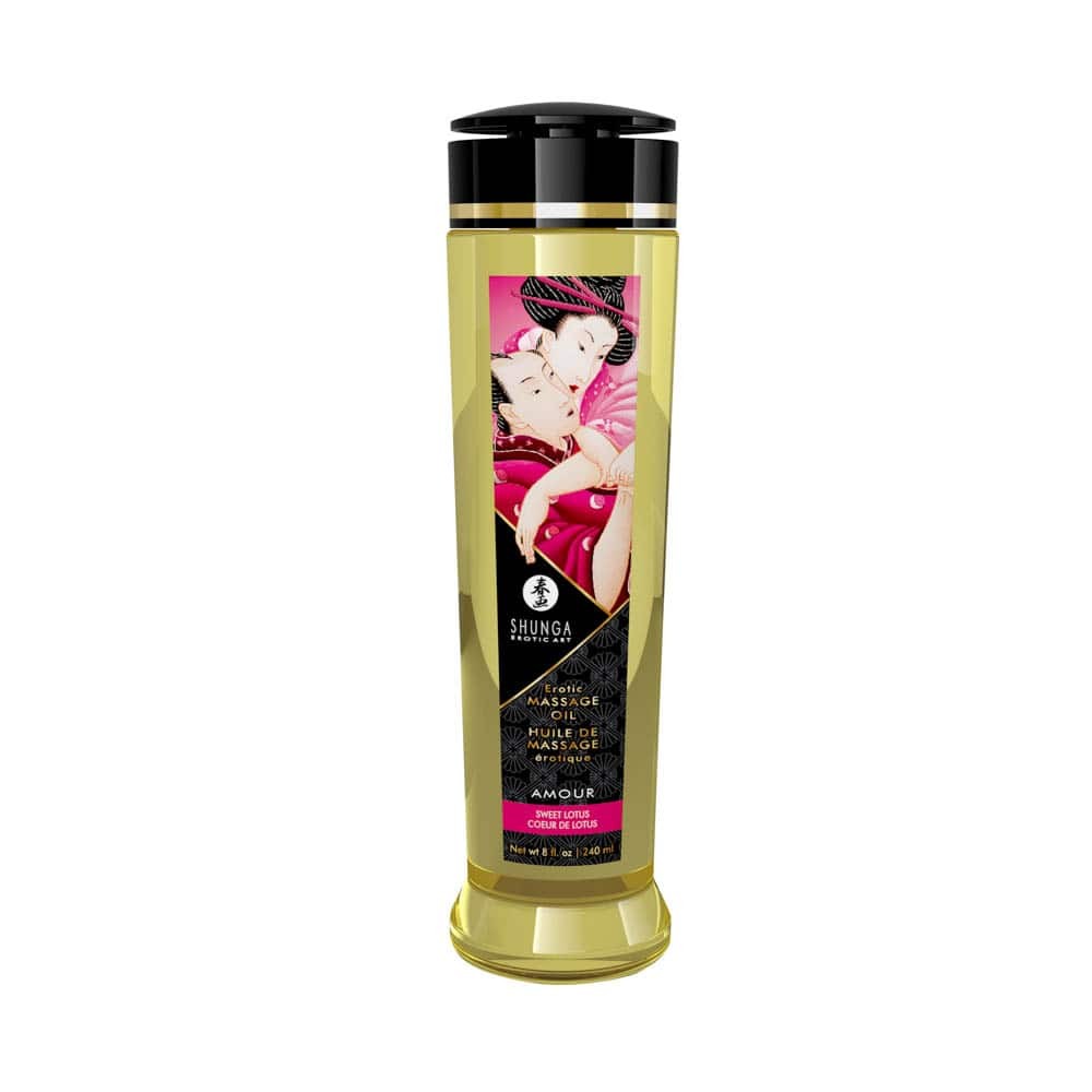 Shunga - Ulei de masaj cu aromă de lotus, 240 ml - detaliu 1